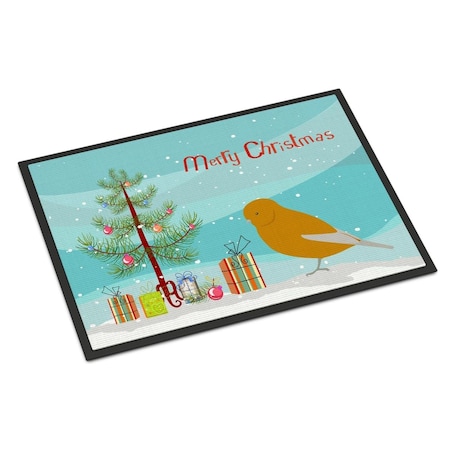 Carolines Treasures 18 x 27 in. Norwich Canary Merry Christmas Indoor or Outdoor Mat CK4483MAT